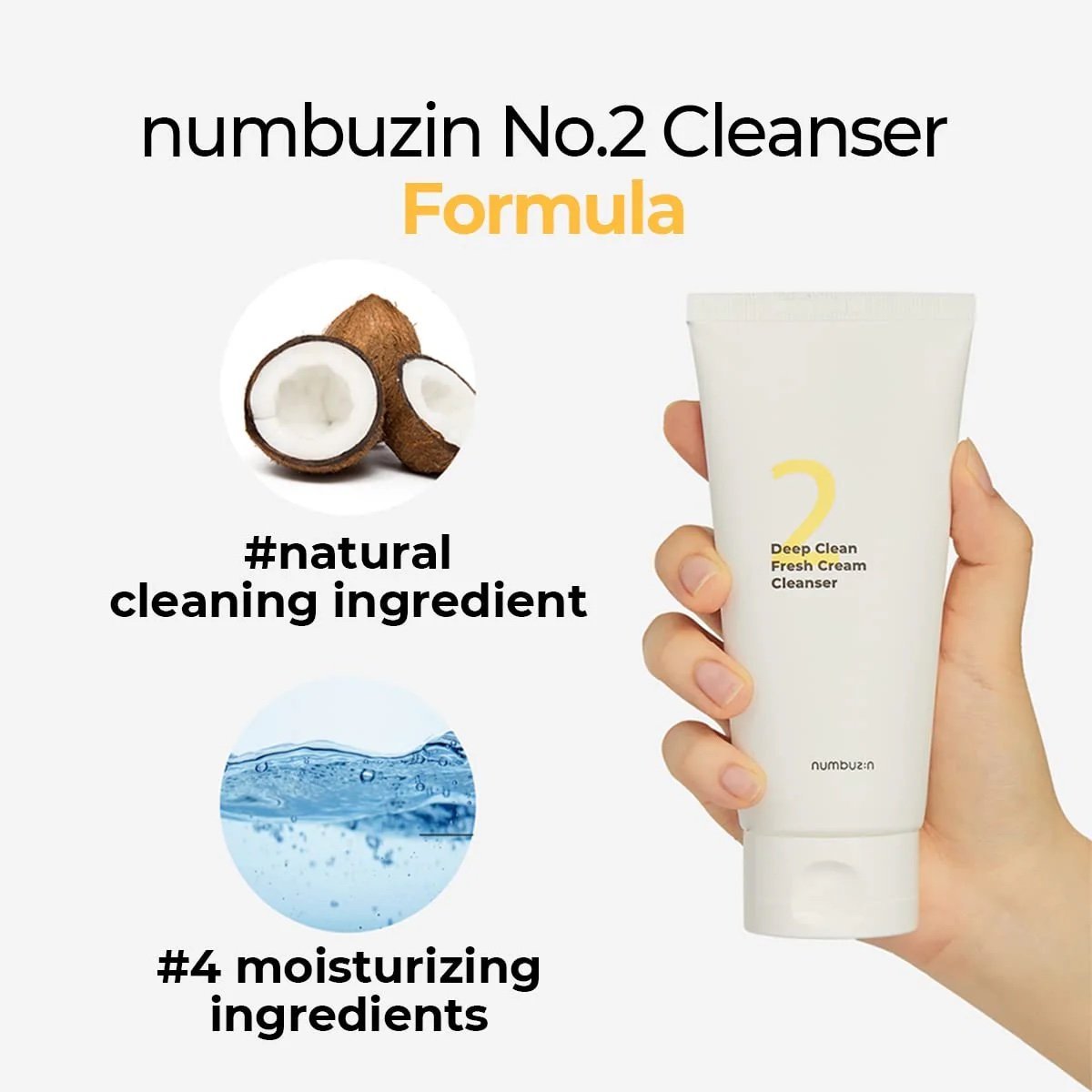 Espuma para limpieza No.2 Deep Clean Fresh 120ml - Numbuzin