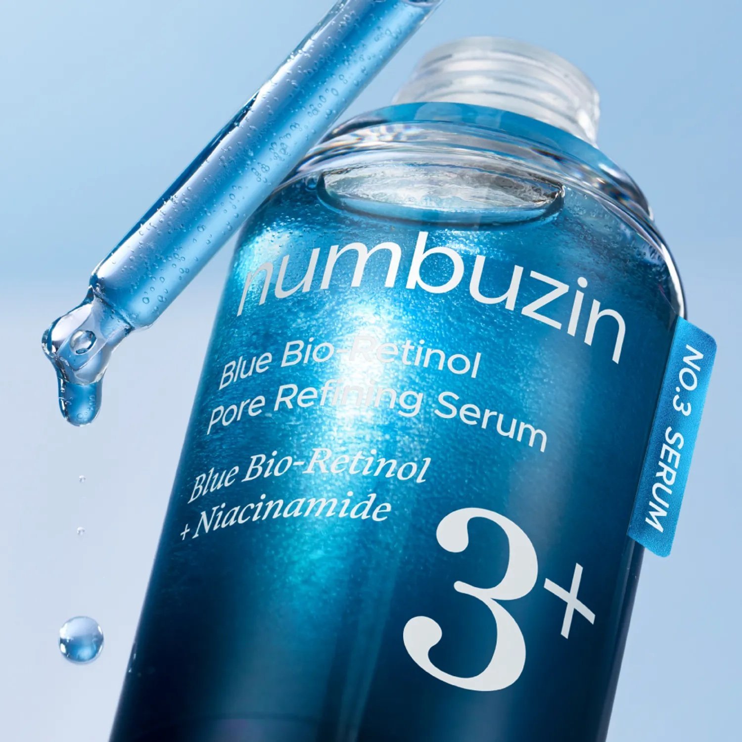 No.3 Blue Bio-Retinol Pore Refining Serum 30ml - Numbuzin - Imagen 2